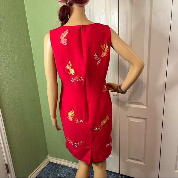 Annie Alexander Embroidered Fish Midi Dress - Picture 5 of 8
